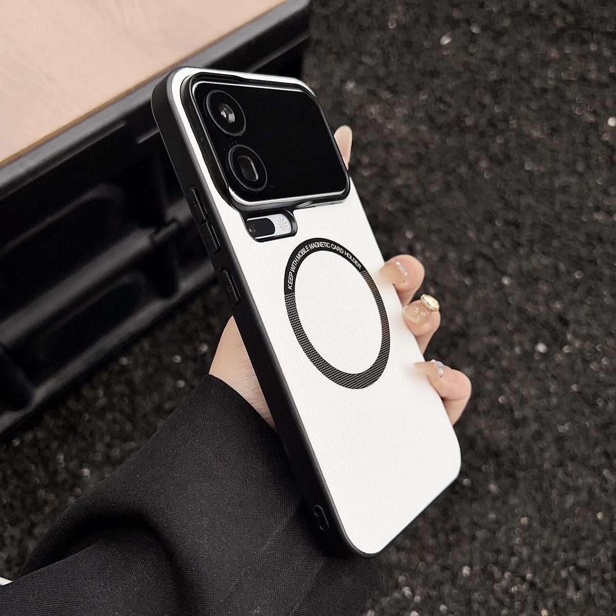 For Xiaomi 17 Pro Max PU MagSafe Magnetic Phone Case(White)