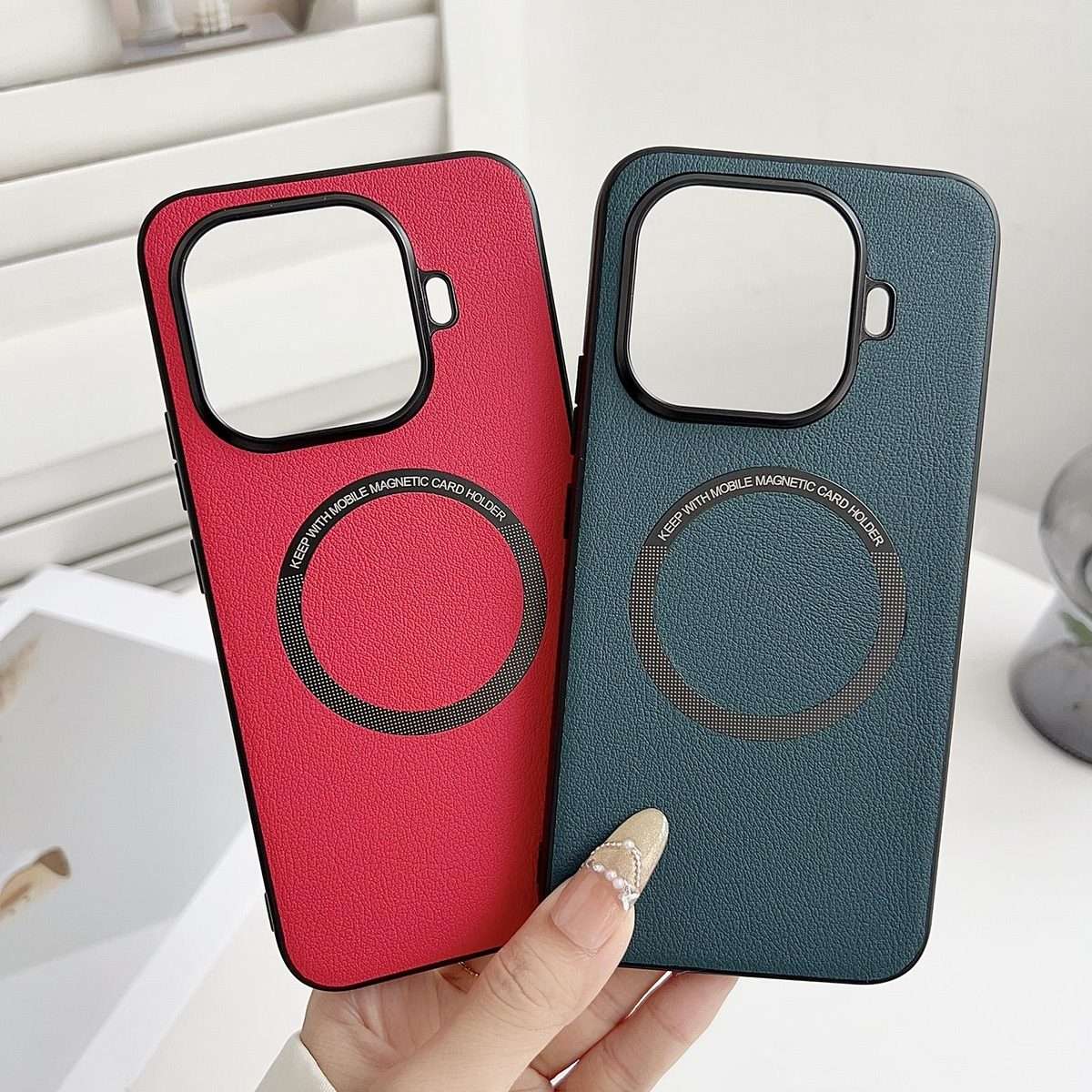 For Xiaomi 15T Pro PU MagSafe Magnetic Phone Case(Green)