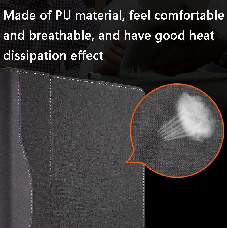 For Lenovo ThinkPad P1 Gen 7 Laptop Leather Shockproof Protective Case(Black)