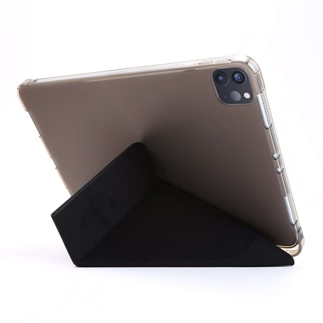 For iPad Pro 11 (2020/2018) / Air 2020 10.9 Multi-folding Horizontal Flip PU Leather + ... (Black)
