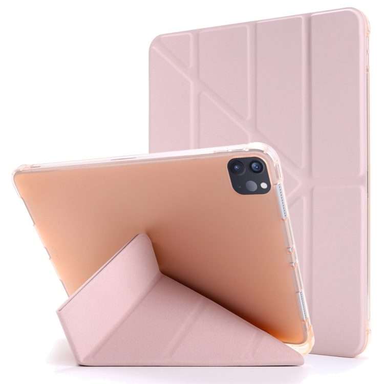 For iPad Pro 11 (2020/2018) / Air 2020 10.9 Multi-folding Horizontal Flip PU Leather + ... (Gold)