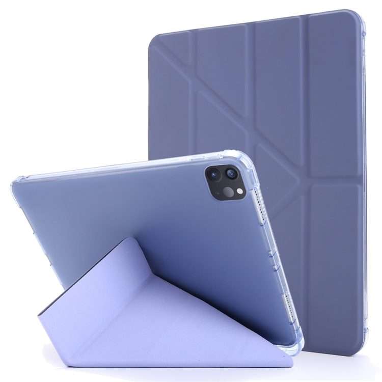 For iPad Pro 11 (2020/2018) / Air 2020 10.9 Multi-folding Horizontal Flip PU Leather ... (Purple)