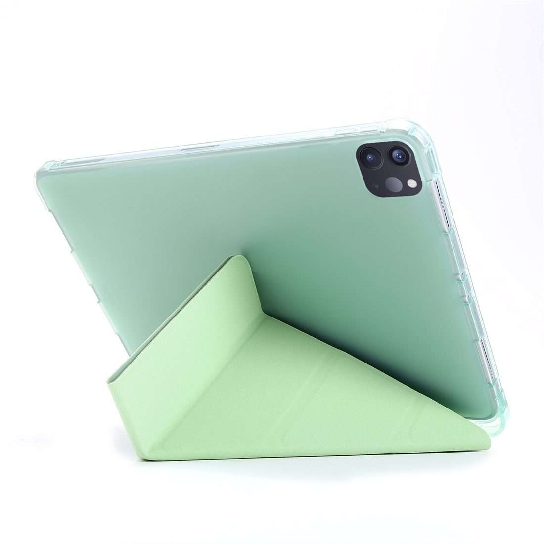 For iPad Pro 11 (2020/2018) / Air 2020 10.9 Multi-folding Horizontal Flip PU Leather + ... (Green)