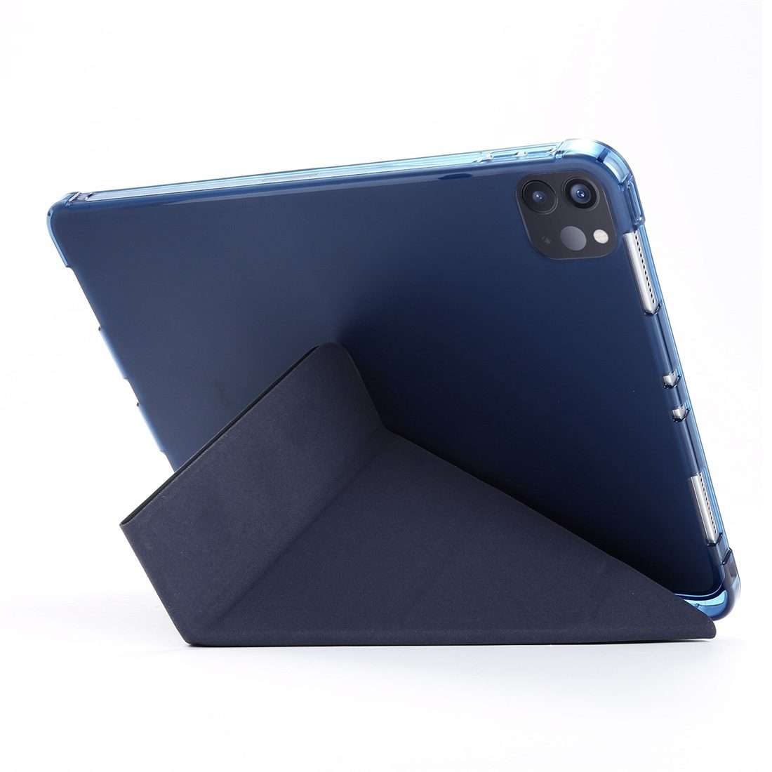 For iPad Pro 11 (2020/2018) / Air 2020 10.9 Multi-folding Horizontal Flip PU Leath ... (Dark Blue)