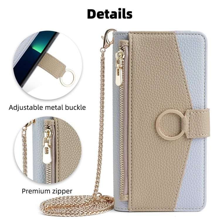 For Infinix Note 40 Pro 5G Crossbody Litchi Texture Leather Phone Case(Blue)