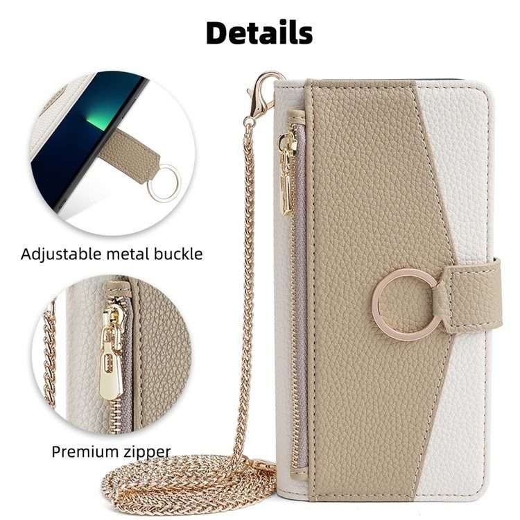 For Infinix Note 40 Pro 5G Crossbody Litchi Texture Leather Phone Case(White)