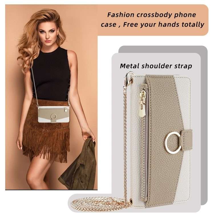For Infinix Note 40 Pro 5G Crossbody Litchi Texture Leather Phone Case(White)