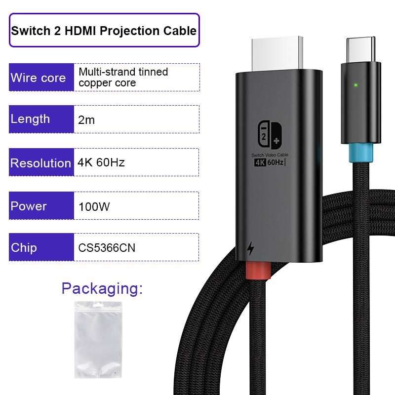 4K 30Hz USB-C / Type-C to HDMI HD Adapter Cable, Length: 1.8m(White)