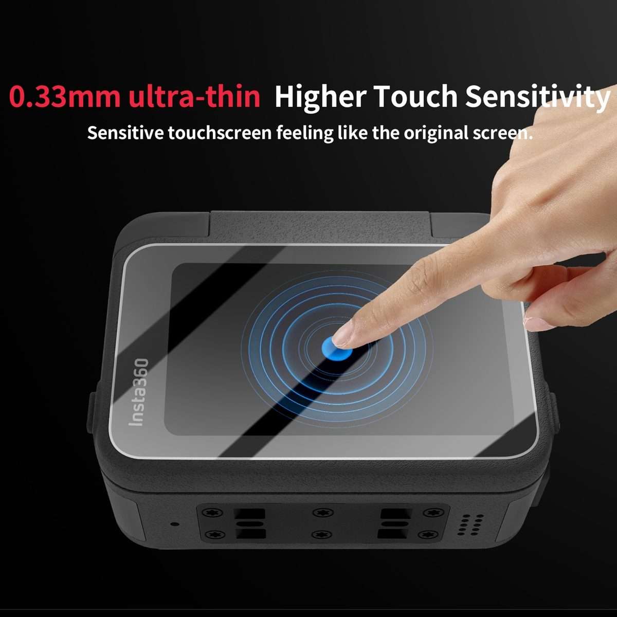 For Insta360 Ace Pro Sunnylife 3 in 1 Rear & Front Screen Lens Explosion proof Film(1 Set)