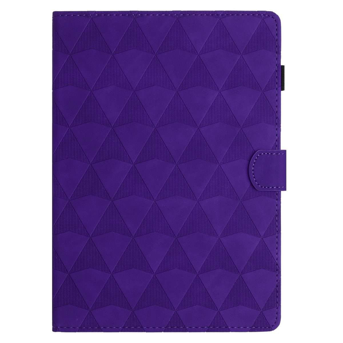 For iPad mini 5 / 4 / 3 / 2 / 1 Diamond Texture Embossed Leather Smart Tablet Case(Purple)