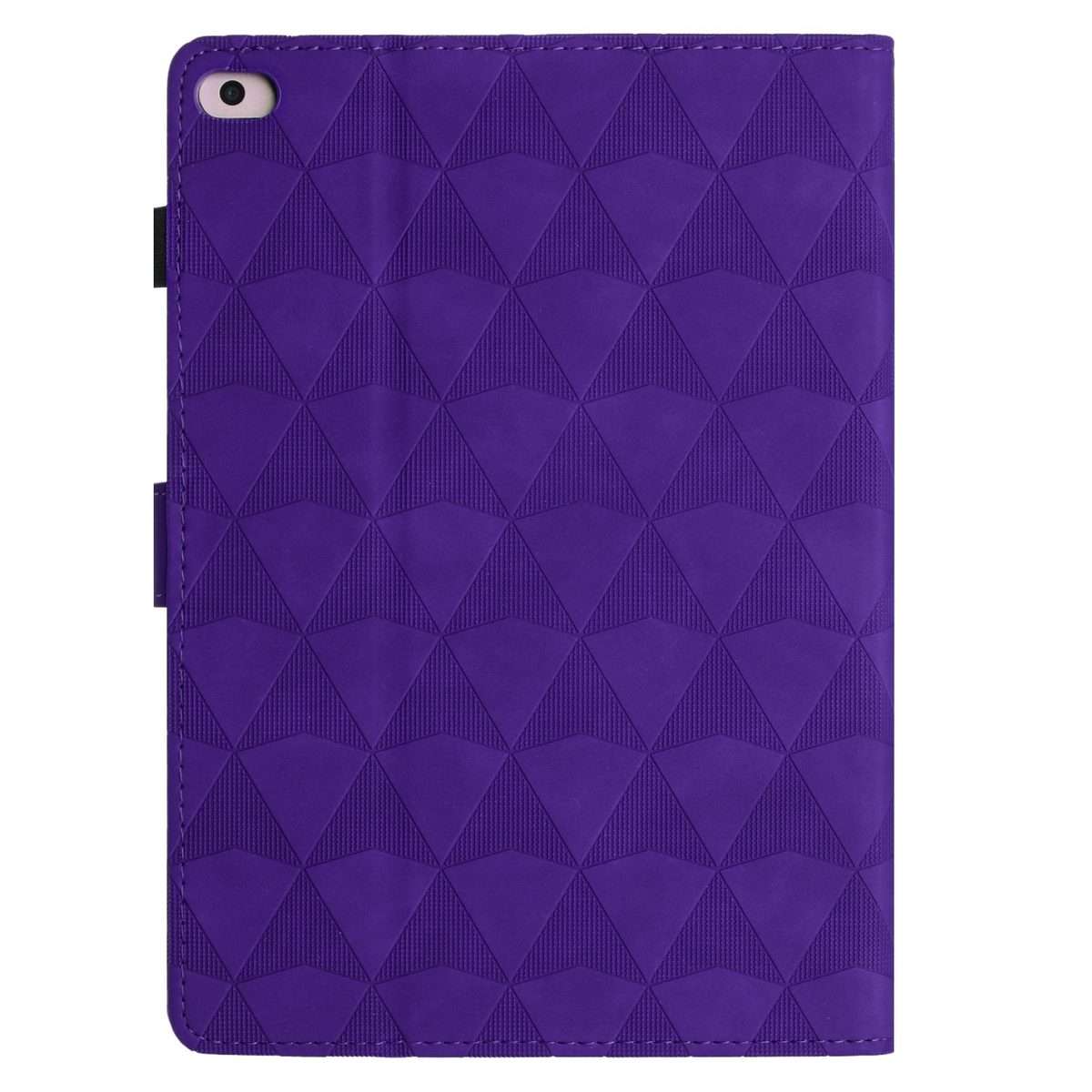 For iPad mini 5 / 4 / 3 / 2 / 1 Diamond Texture Embossed Leather Smart Tablet Case(Purple)