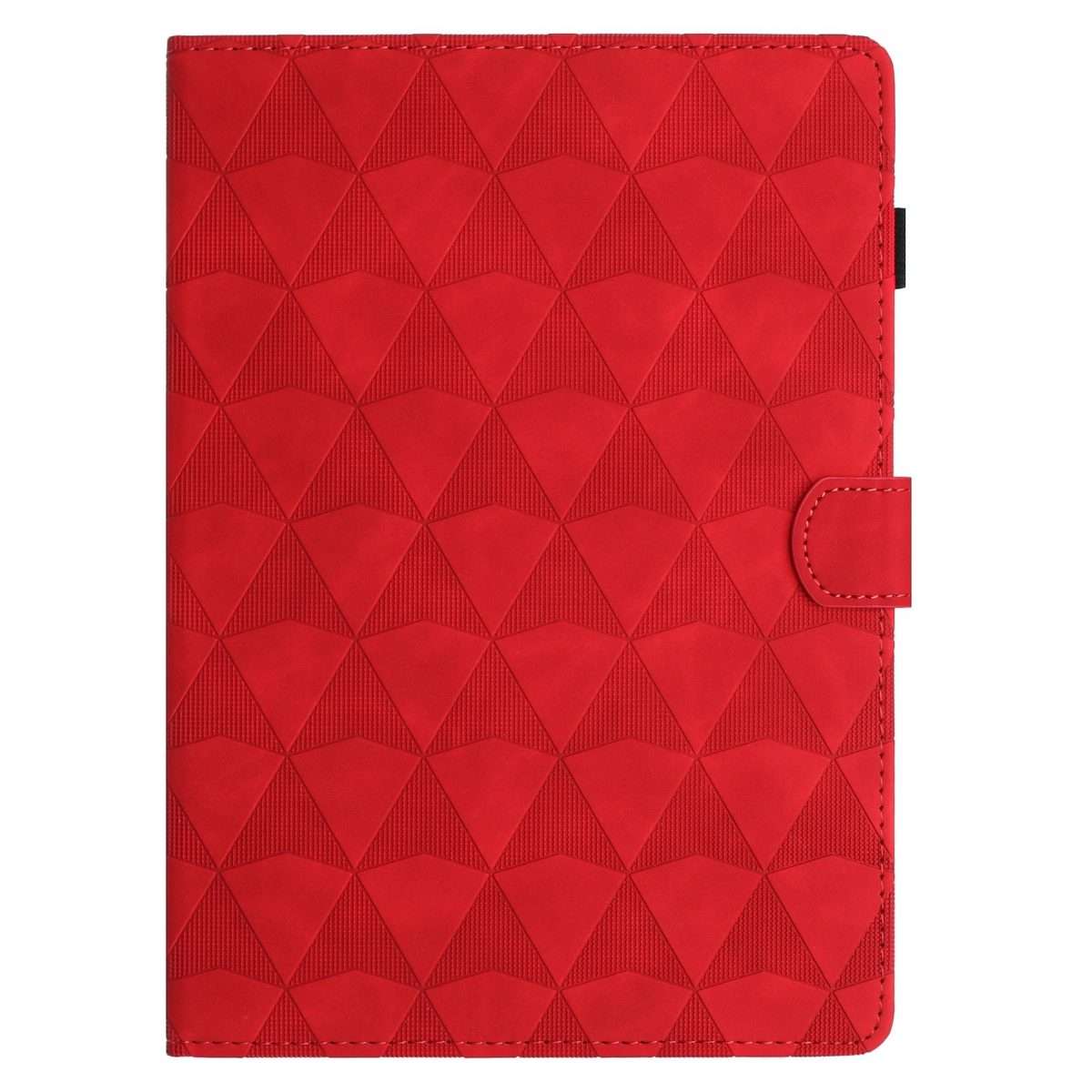 For iPad mini 5 / 4 / 3 / 2 / 1 Diamond Texture Embossed Leather Smart Tablet Case(Red)