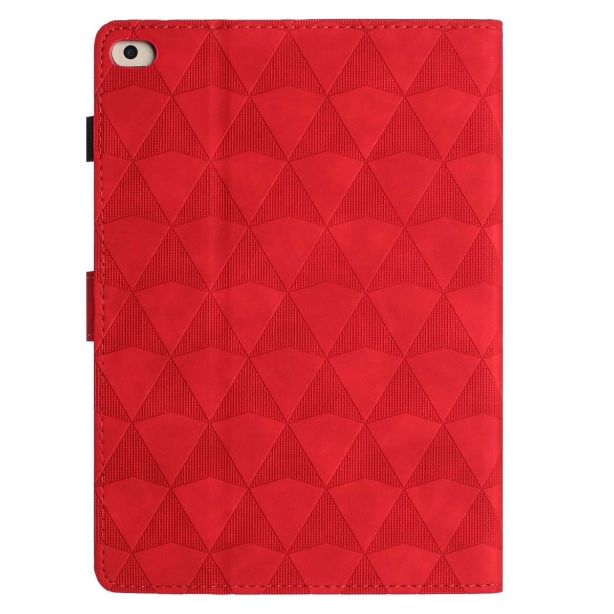 For iPad mini 5 / 4 / 3 / 2 / 1 Diamond Texture Embossed Leather Smart Tablet Case(Red)
