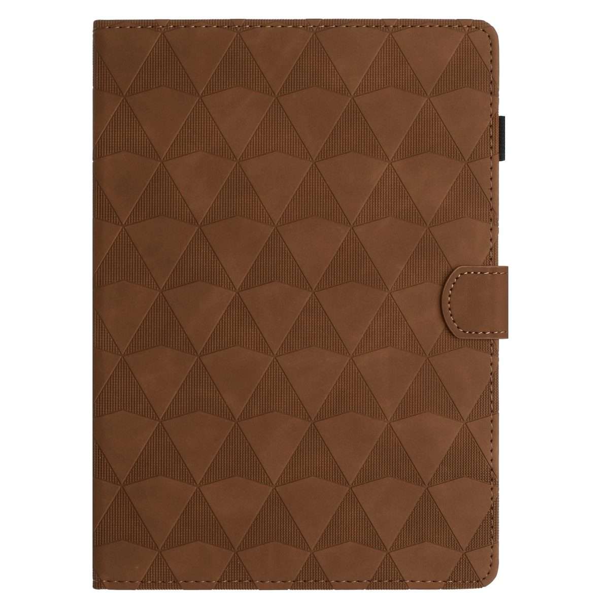 For iPad mini 5 / 4 / 3 / 2 / 1 Diamond Texture Embossed Leather Smart Tablet Case(Brown)