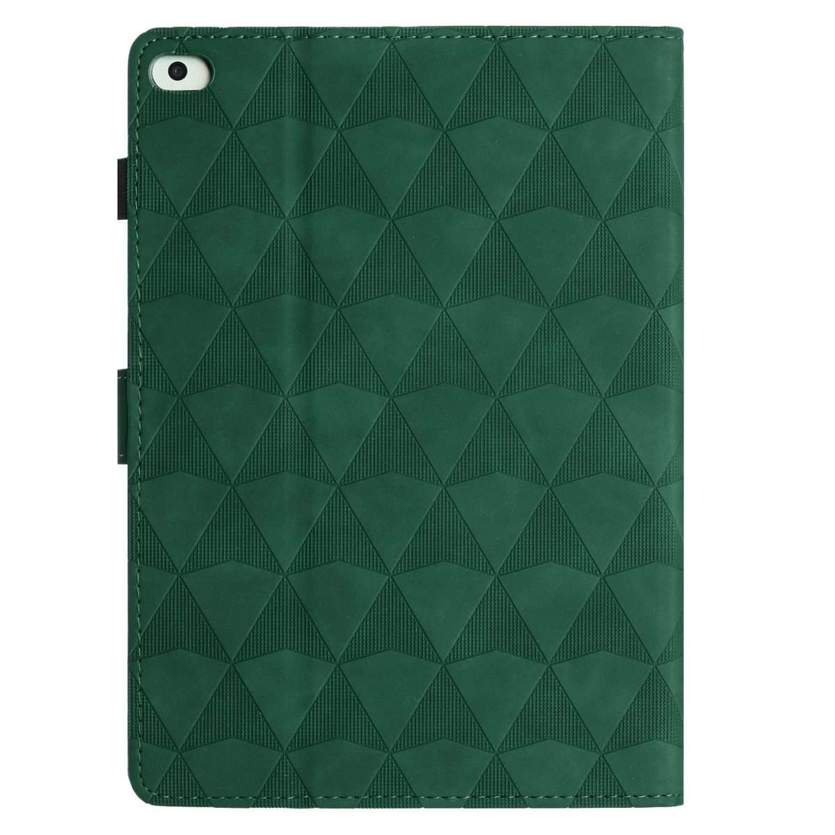 For iPad mini 5 / 4 / 3 / 2 / 1 Diamond Texture Embossed Leather Smart Tablet Case(Green)