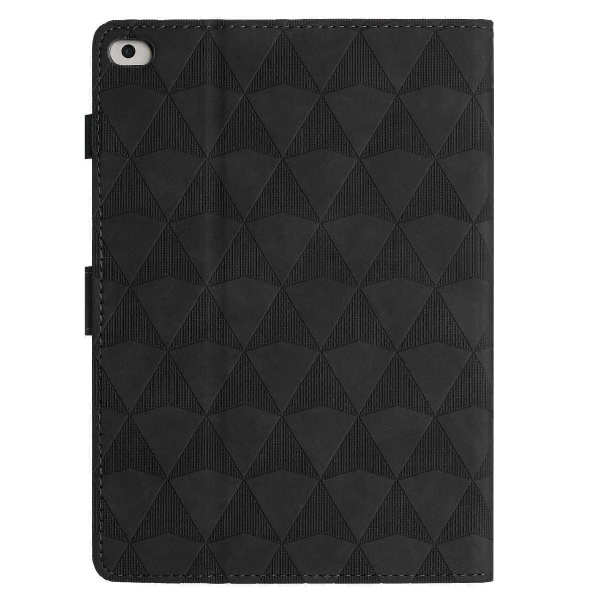 For iPad mini 5 / 4 / 3 / 2 / 1 Diamond Texture Embossed Leather Smart Tablet Case(Black)