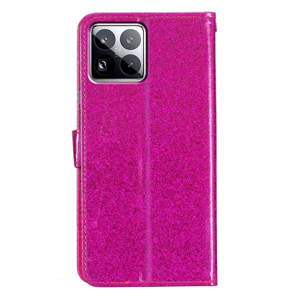 For Xiaomi 15 Pro Glitter Powder Flip Leather Phone Case(Rose Red)