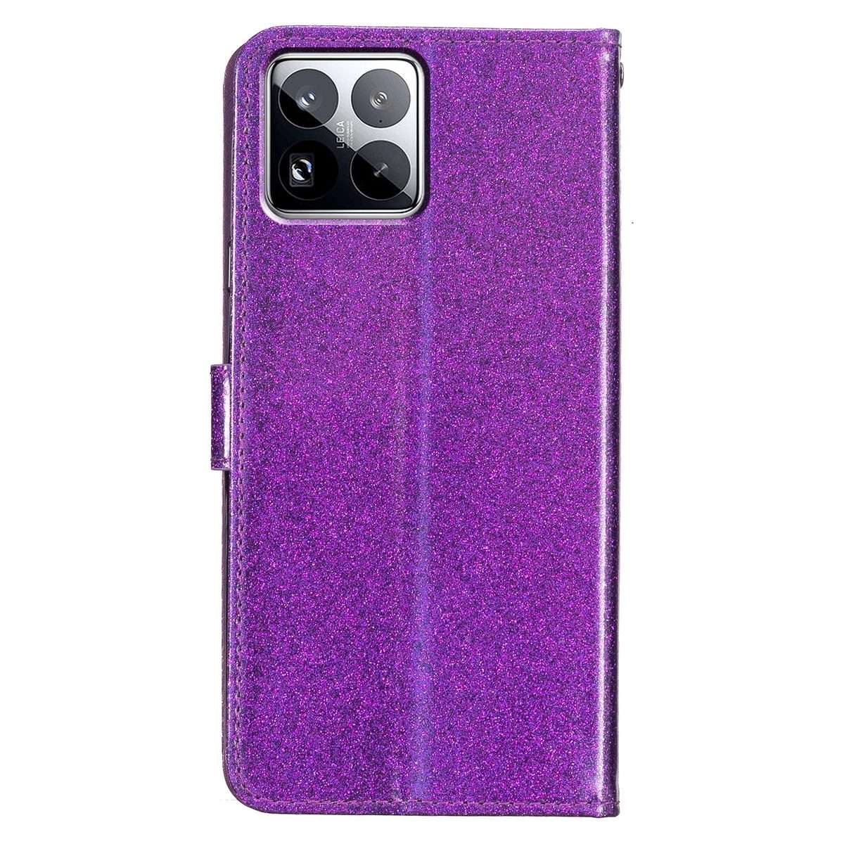For Xiaomi 15 Pro Glitter Powder Flip Leather Phone Case(Purple)
