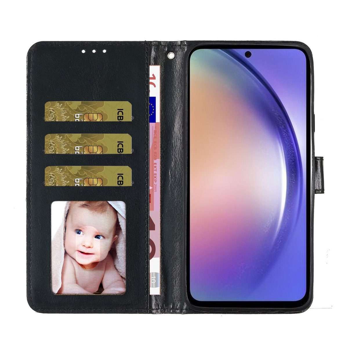 For Xiaomi 17 Pro Glitter Powder Flip Leather Phone Case(Black)