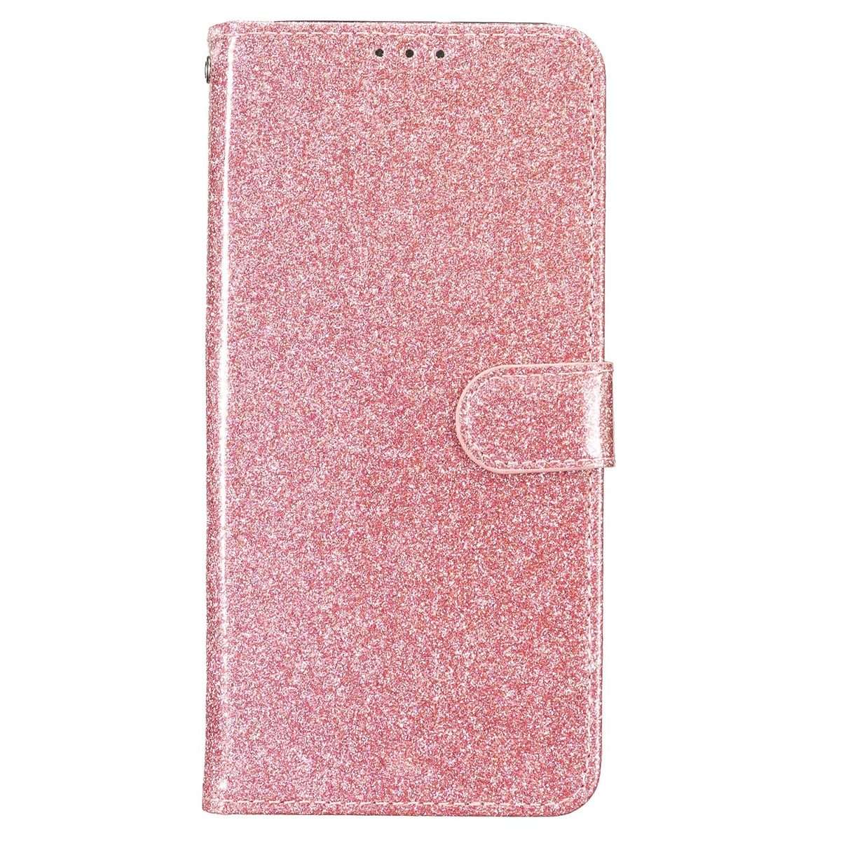 For Xiaomi 17 Pro Glitter Powder Flip Leather Phone Case(Rose Gold)