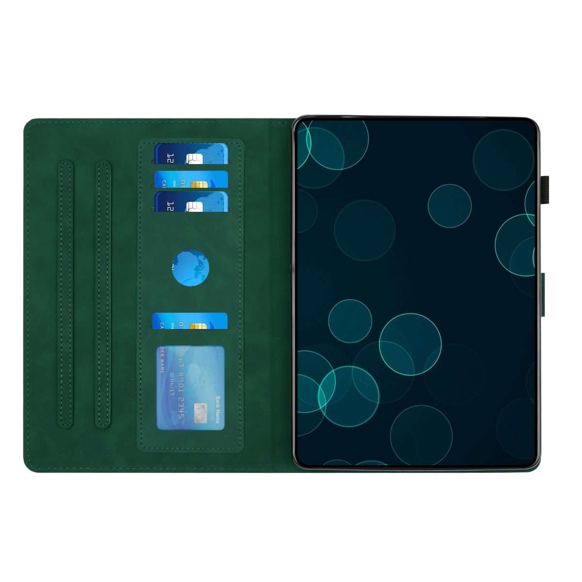 For Samsung Galaxy Tab A 10.1 2019 Diamond Texture Embossed Leather Tablet Case(Green)