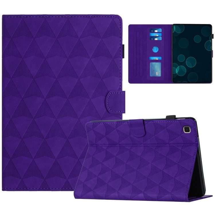 For Samsung Galaxy Tab A7 Lite T220 Diamond Texture Embossed Leather Tablet Case(Purple)