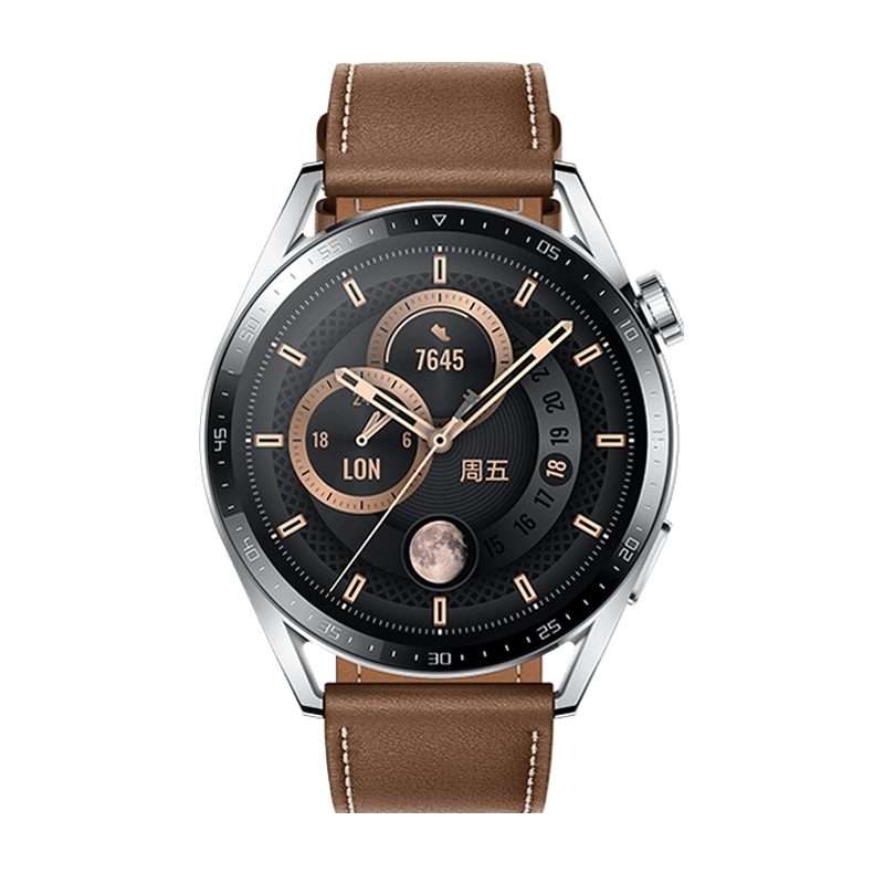 22mm Universal Square Tail Leather Watch Band(Coffee Color)