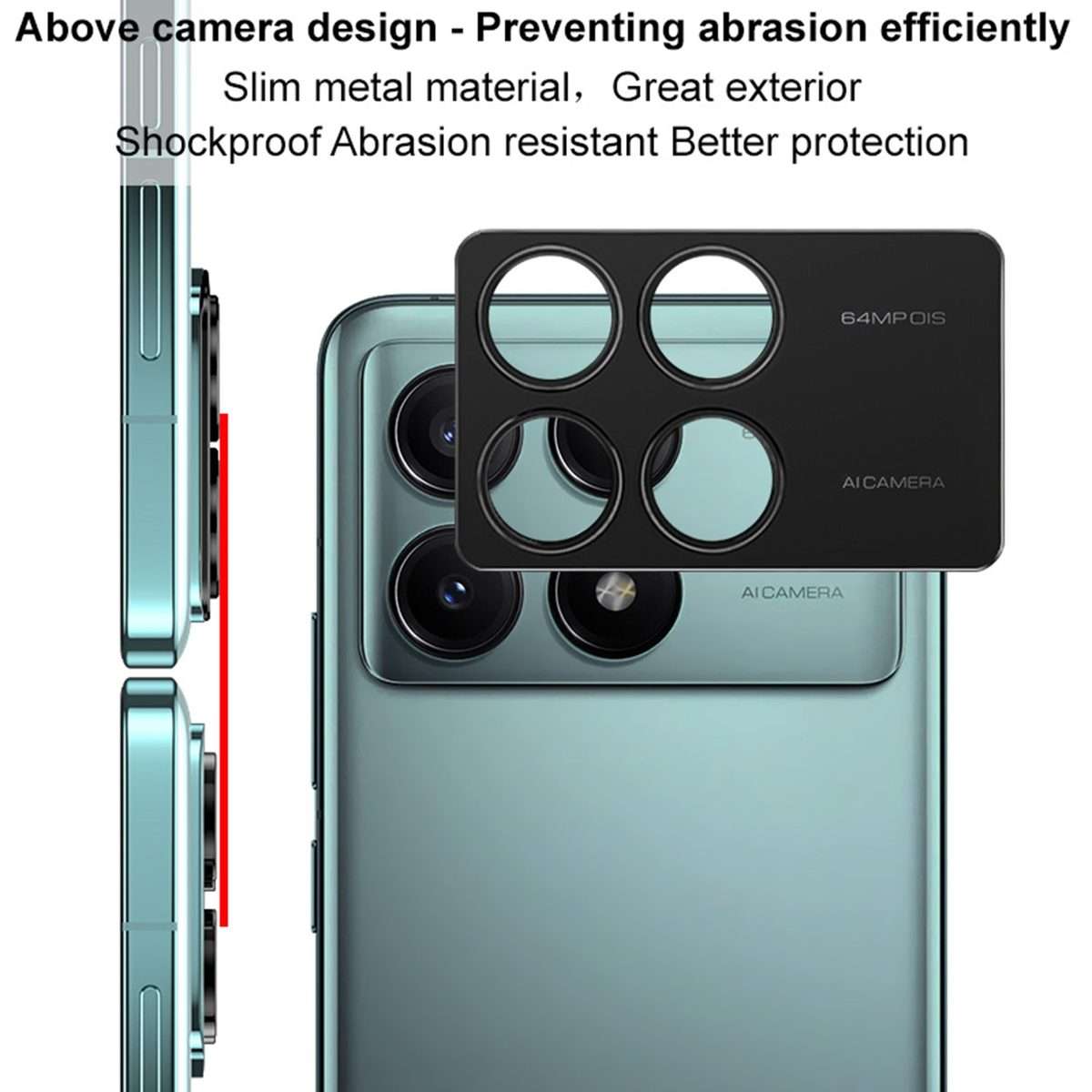 For Xiaomi POCO X6 Pro 5G IMAK Metal Camera Lens Protector Cover