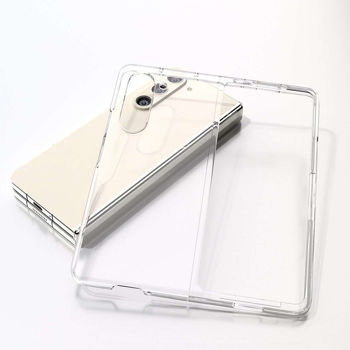 For Samsung Galaxy Z Fold5 5G TPU+PC Transparent Phone Case
