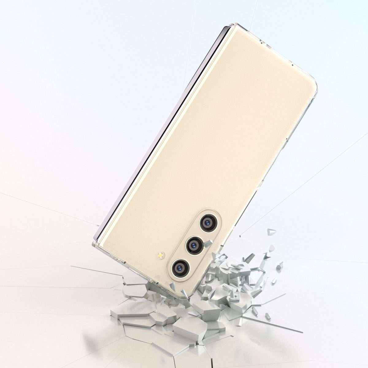 For Samsung Galaxy Z Fold5 5G TPU+PC Transparent Phone Case