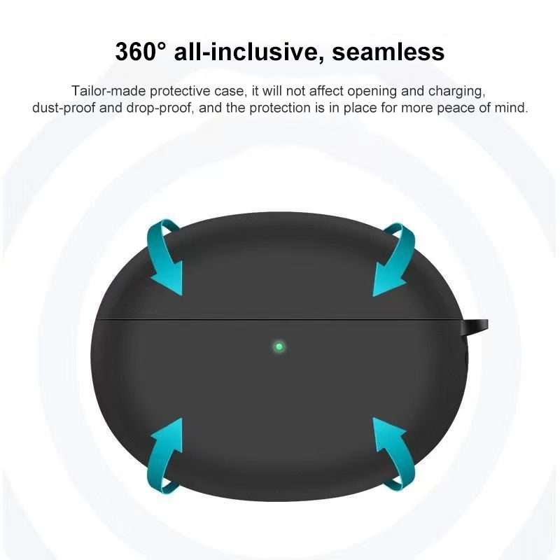 For Redmi Buds 5 Pro Silicone Earphone Protective Case(Grey)