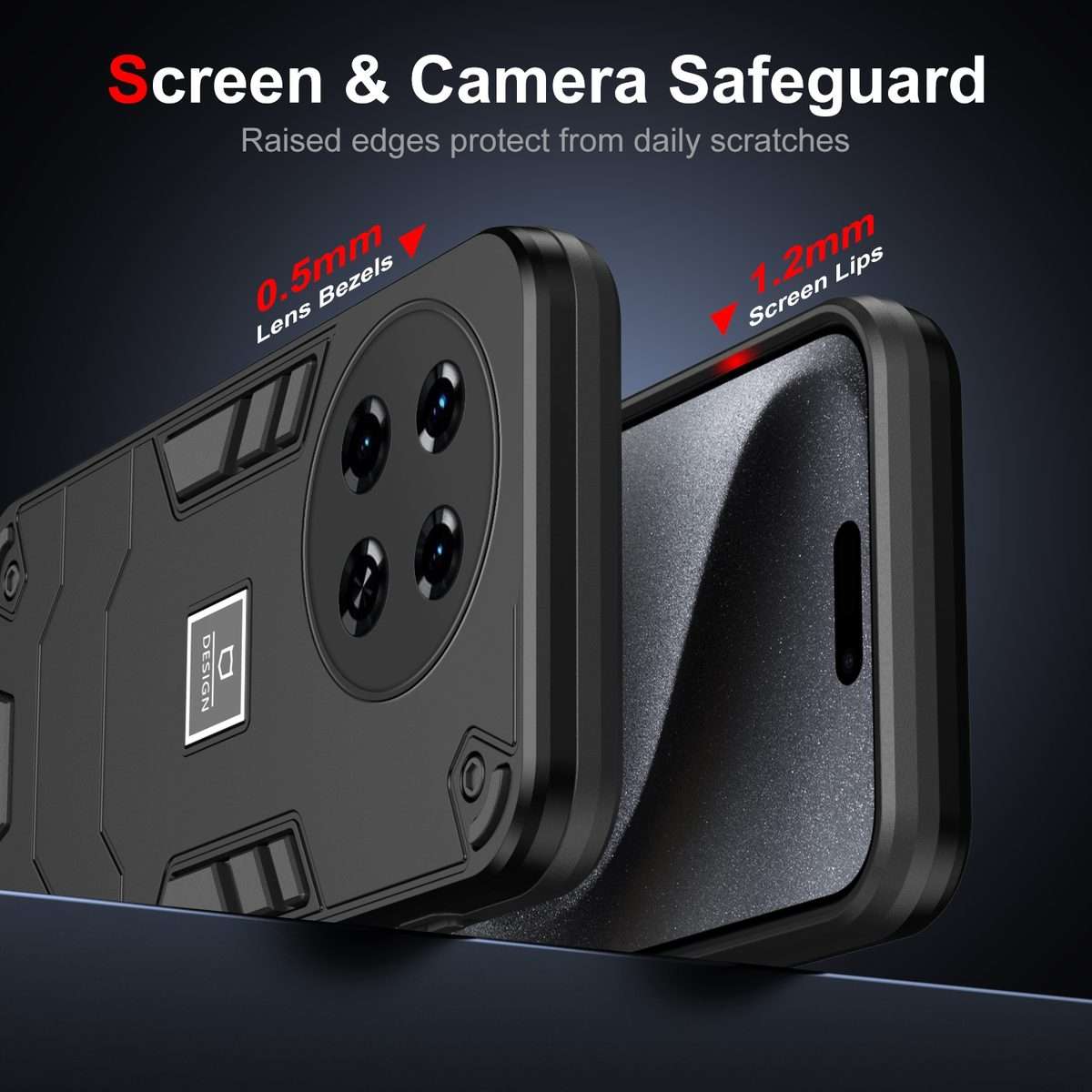 For Tecno Spark 20 Pro+ 2 in 1 Shockproof Phone Case(Black)
