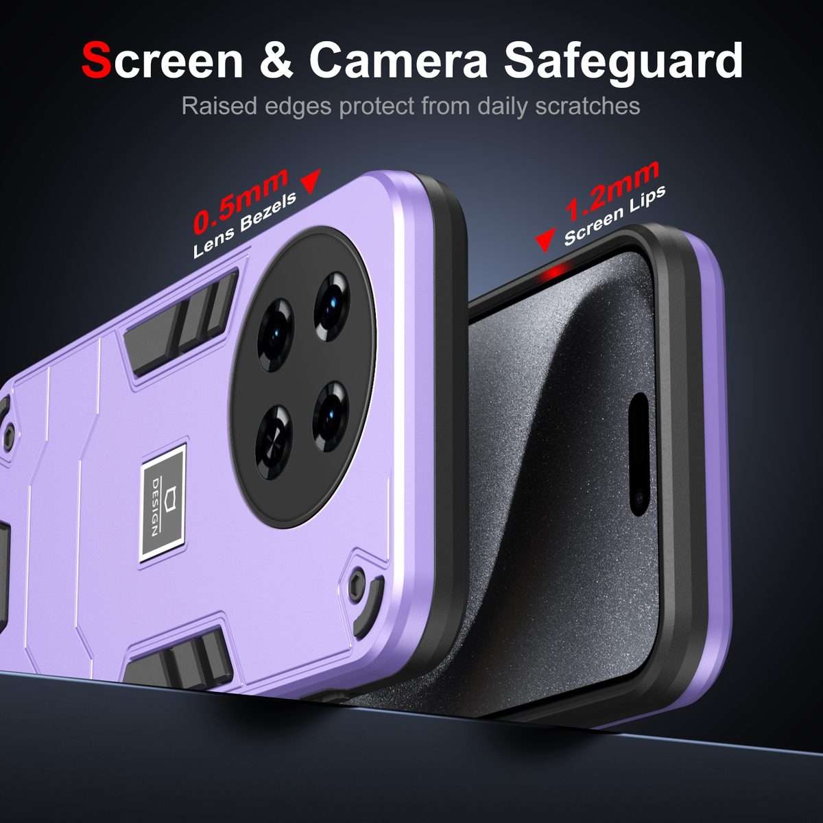 For Tecno Spark 20 Pro+ 2 in 1 Shockproof Phone Case(Purple)