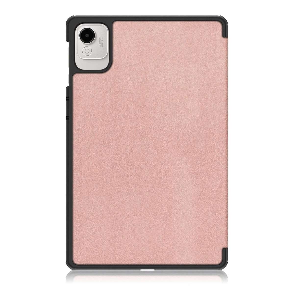 For Honor Pad X9a / X9 Pro Custer Pure Color 3-Fold Leather Tablet Case(Rose Gold)