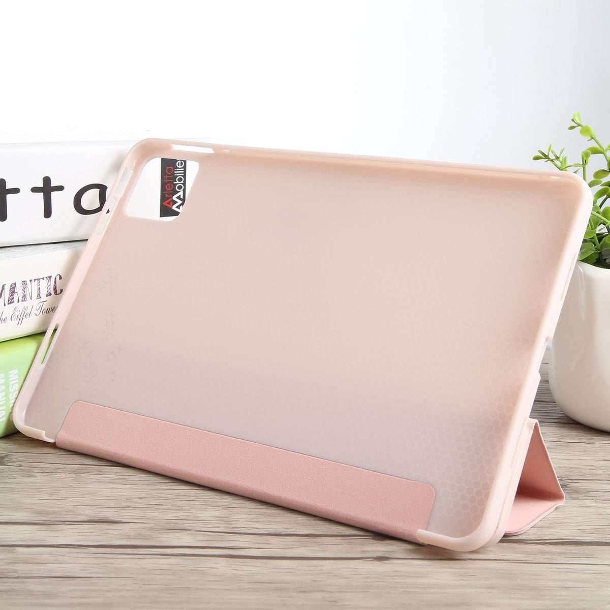For Honor Pad GT Pro Tri-fold Silicone Leather Tablet Case(Pink)