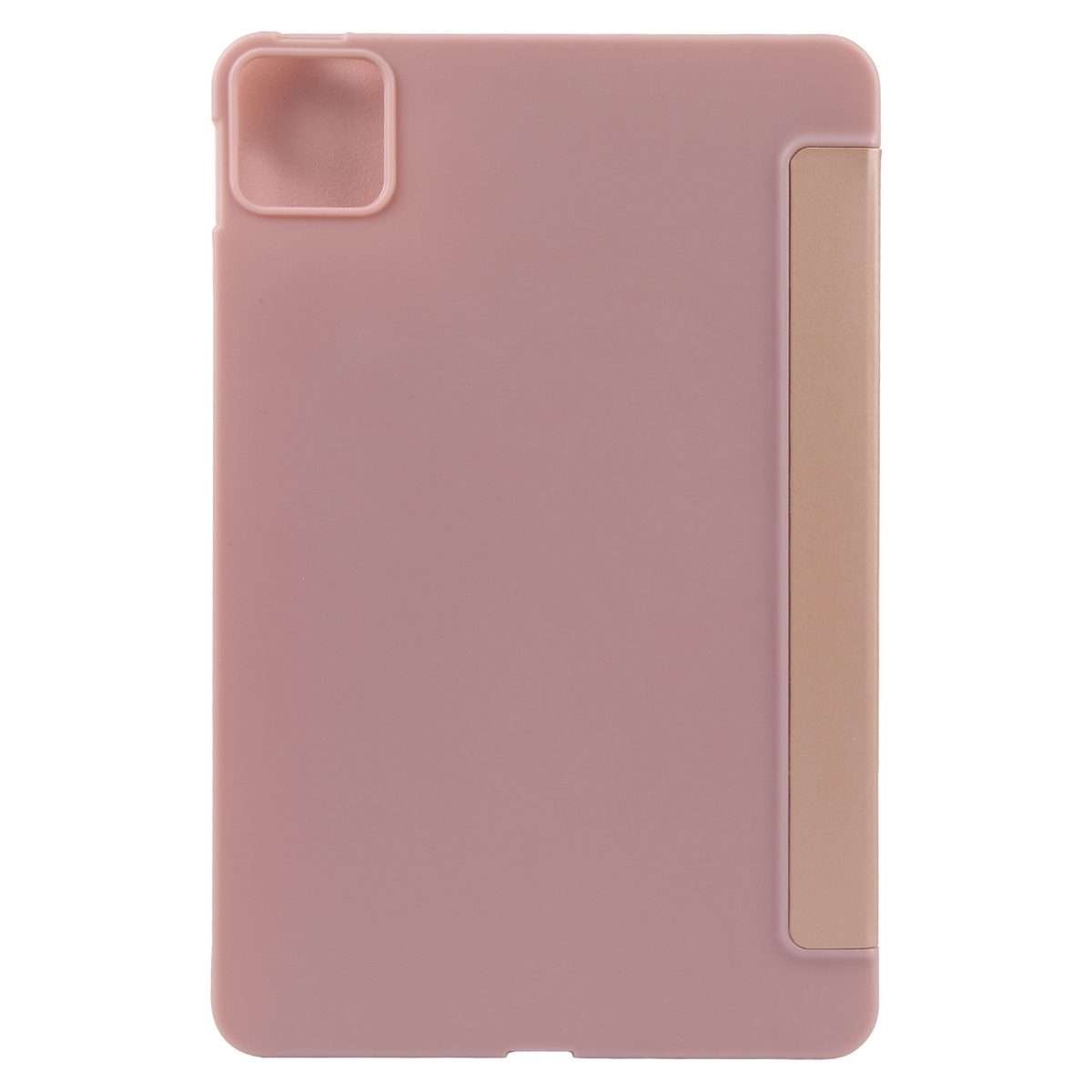For Honor Pad GT Pro Tri-fold Silicone Leather Tablet Case(Rose Gold)
