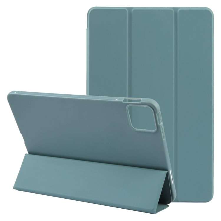 For Honor Pad GT Pro Tri-fold Silicone Leather Tablet Case(Dark Green)