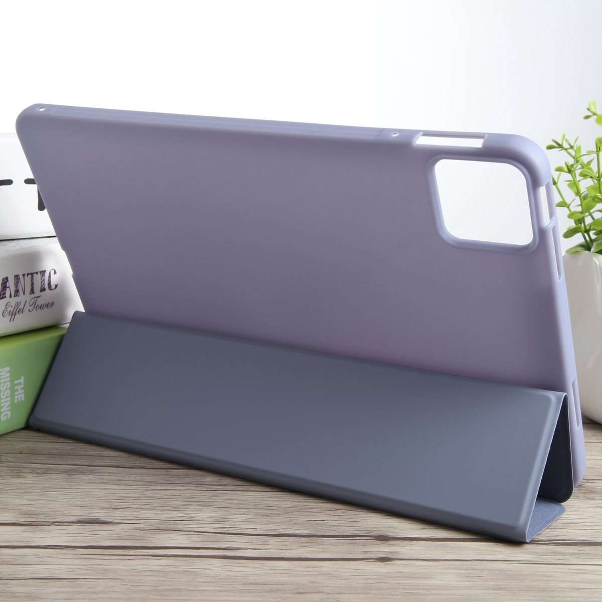 For Honor Pad GT Pro Tri-fold Silicone Leather Tablet Case(Lavender)