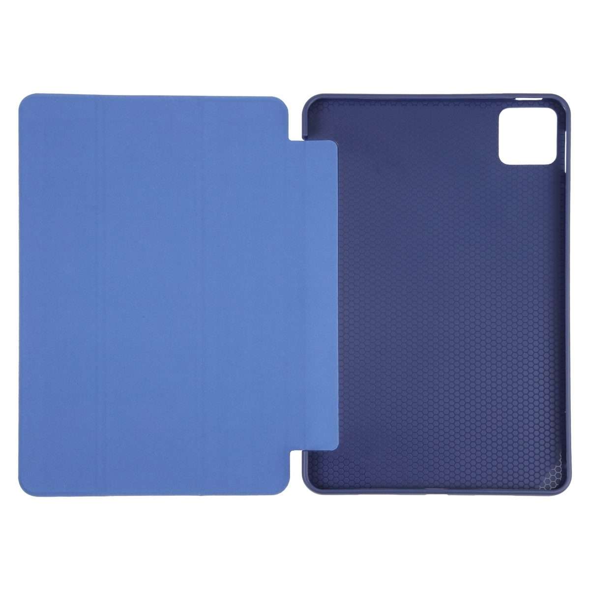 For Honor Pad GT Pro Tri-fold Silicone Leather Tablet Case(Dark Blue)