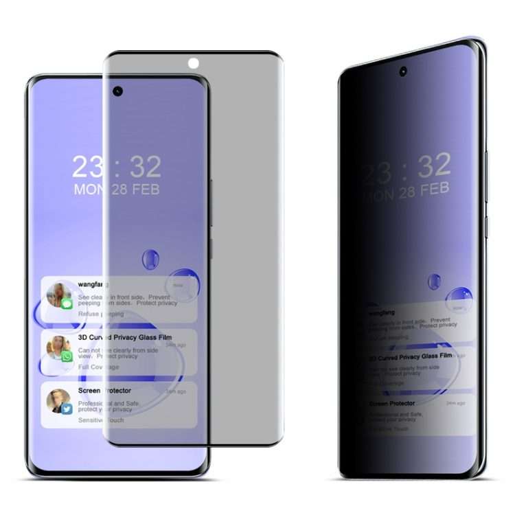 For Honor X50 Pro 5G / X50 5G imak No Edge Version 3D Curved Privacy Full Screen Tempered Glass Fi