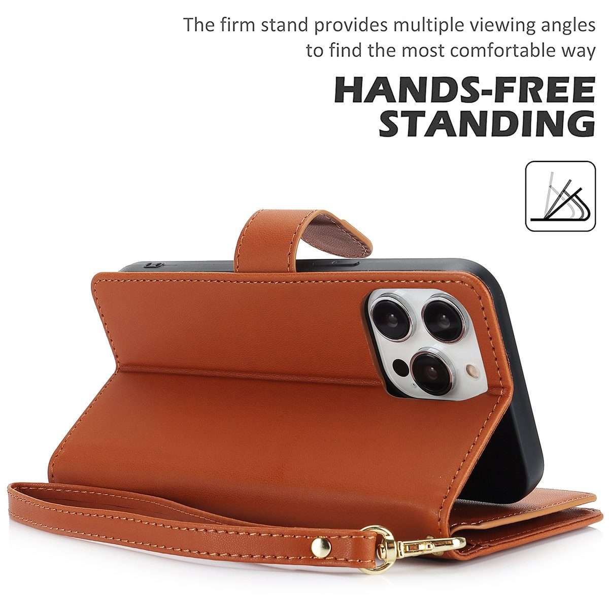 For iPhone 11 Pro Max Multi-Card Wallet RFID Leather Phone Case(Brown)