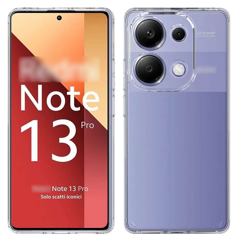 For Xiaomi Redmi Note 13 Pro/Poco M6 Pro 4G Scratchproof Acrylic TPU Phone Case(Transparent)