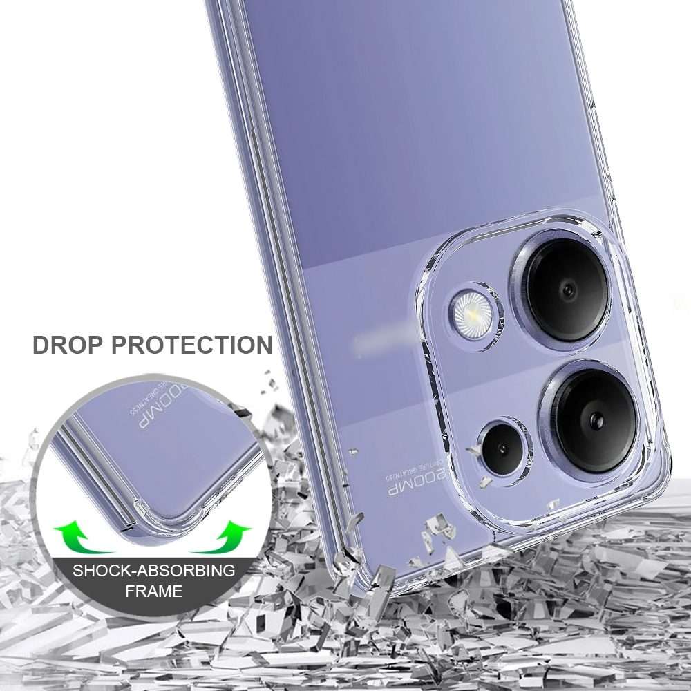 For Xiaomi Redmi Note 13 Pro/Poco M6 Pro 4G Scratchproof Acrylic TPU Phone Case(Transparent)