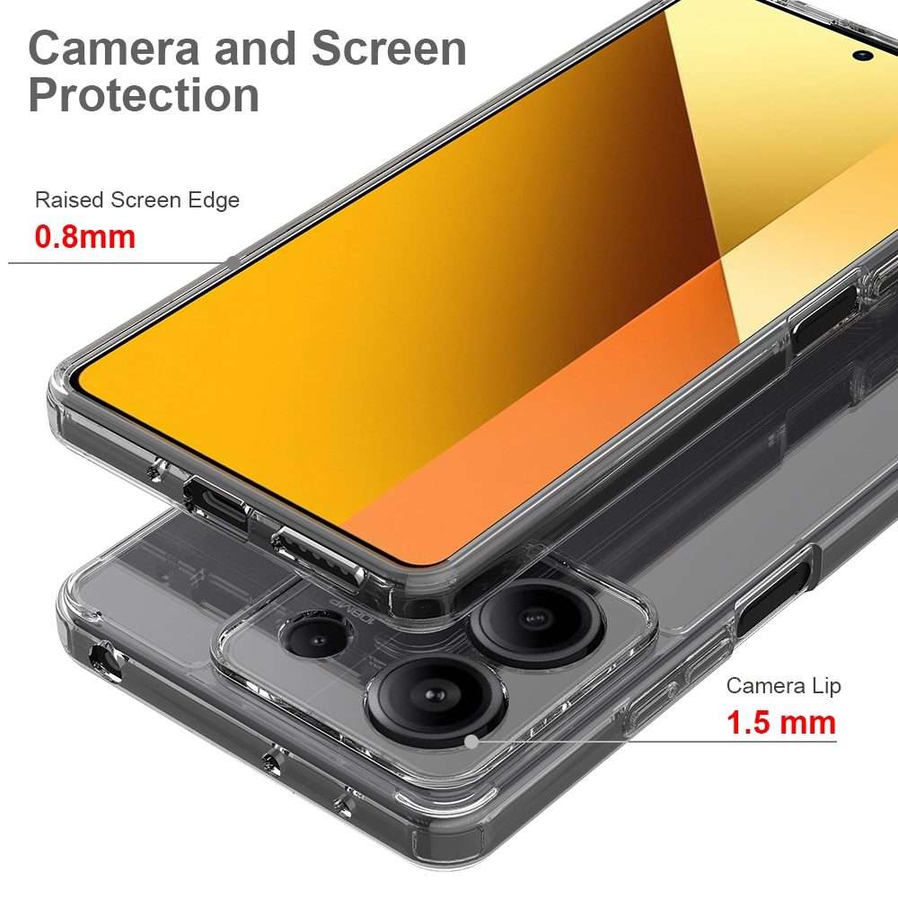 For Xiaomi Redmi Note 13 Pro 5G / Poco X6 Scratchproof Acrylic TPU Phone Case(Transparent)