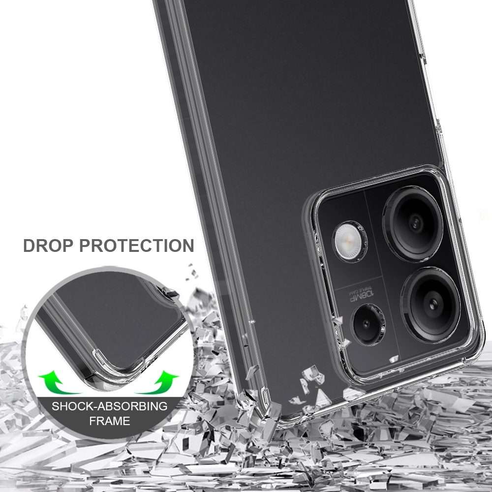 For Xiaomi Redmi Note 13 Pro 5G / Poco X6 Scratchproof Acrylic TPU Phone Case(Transparent)