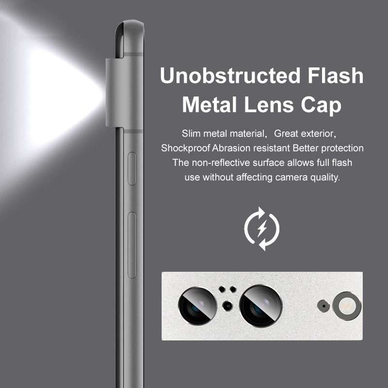 For Google Pixel 8 IMAK Metal Armor Premium Camera Protector Film(Black)