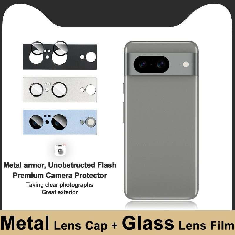 For Google Pixel 8 IMAK Metal Armor Premium Camera Protector Film(Blue)