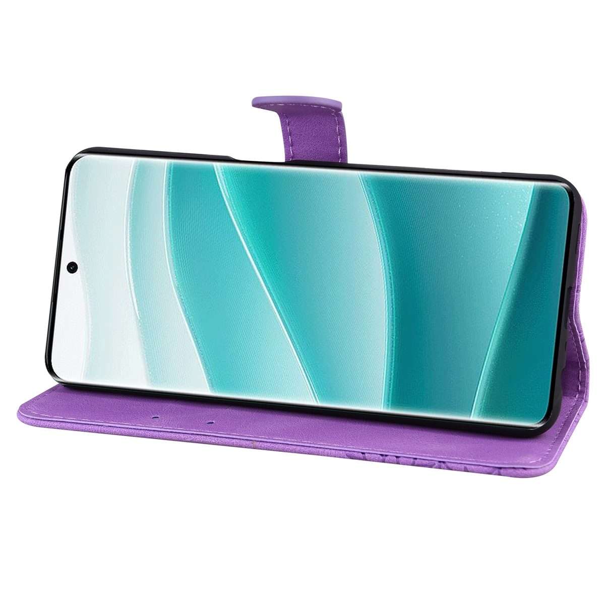 For Redmi Note 14 Pro 5G Retro Skin Feel Butterflies Embossing Horizontal Flip Leathe ... (Purple)