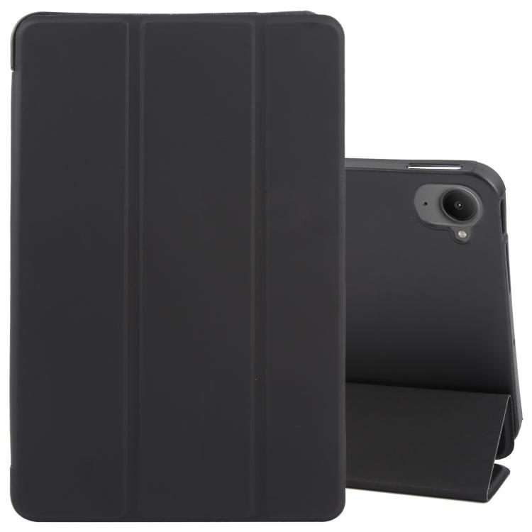 For Xiaomi Pad Mini 8.8 / Redmi K Pad Tri-fold Silicone Leather Tablet Case(Black)