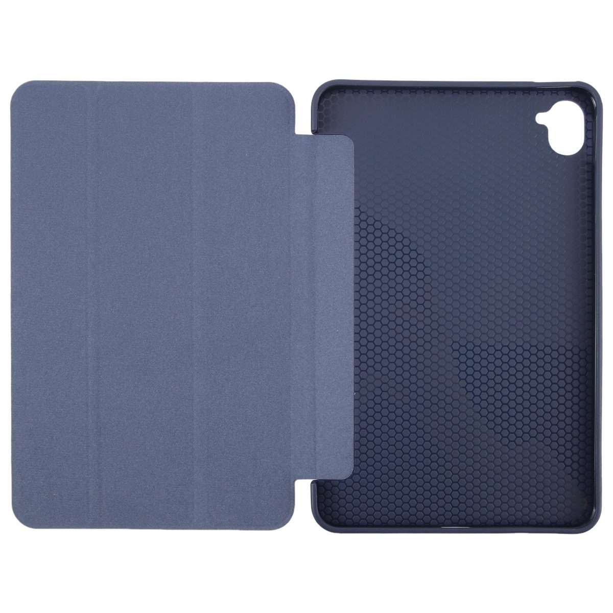 For Xiaomi Pad Mini 8.8 / Redmi K Pad Tri-fold Silicone Leather Tablet Case(Dark Blue)